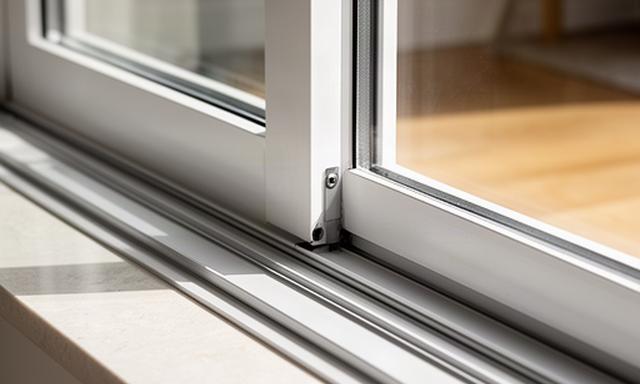 Clean window frame, sill and sliding-door track after a careful residential cleaning